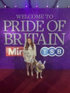Portrait of Lucy Edwards-Cave at Pride of Britain Awards